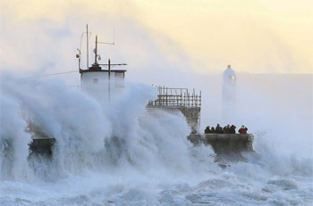 Storm op zee